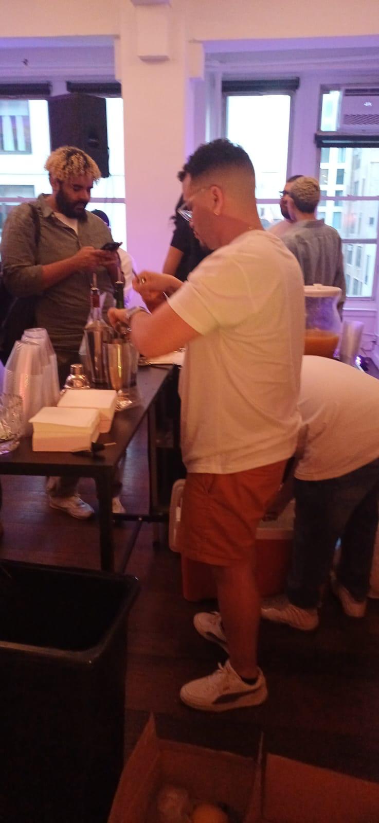 Drinks served at a Mess Beverages event